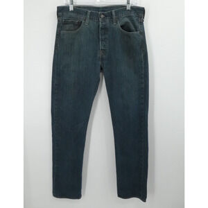 Levis 501 XX‎ Jeans Mens Fits 34x32 BLue Dark Straight Button Fly Classic Work